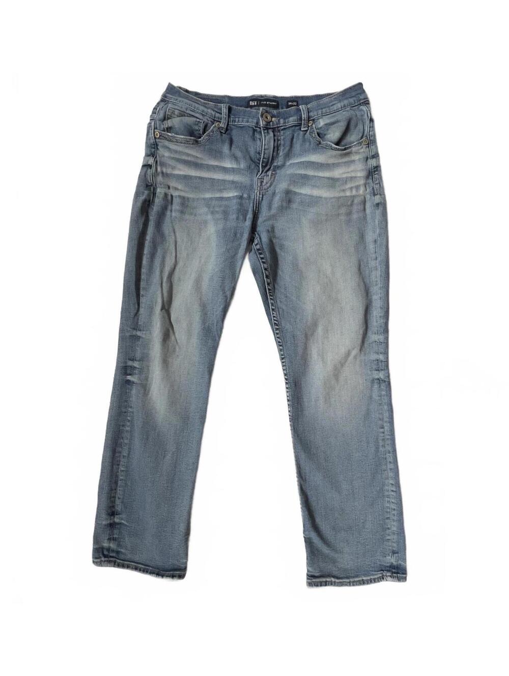 BKE Tyler Straight Denim Jeans Light Wash sz 34x32